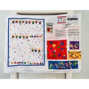 Vintage Children’s Kids Room Organizer by Wamsutta Overall Finished size 30” x 2